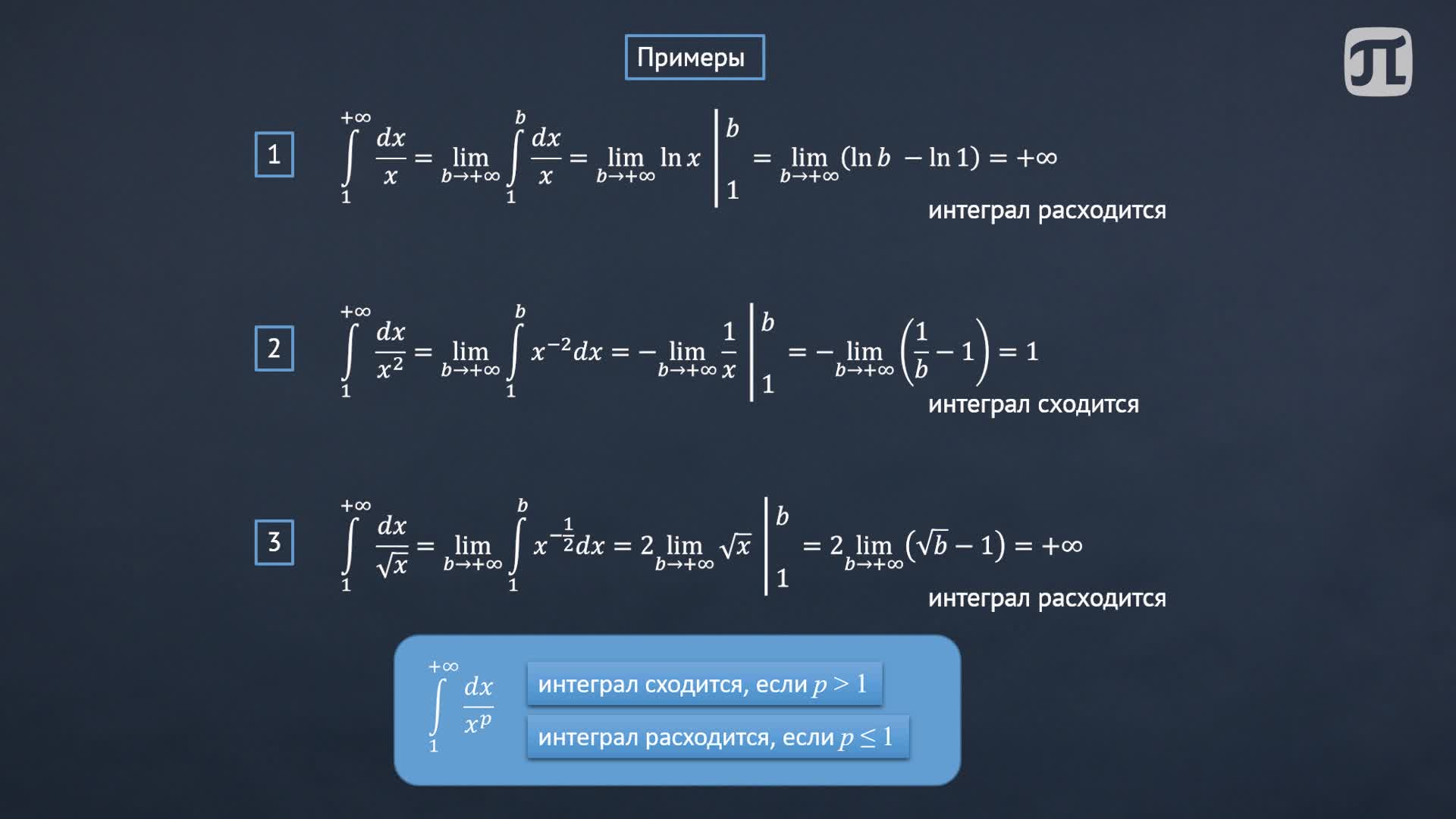 Лекция 28. Несобственные интегралы