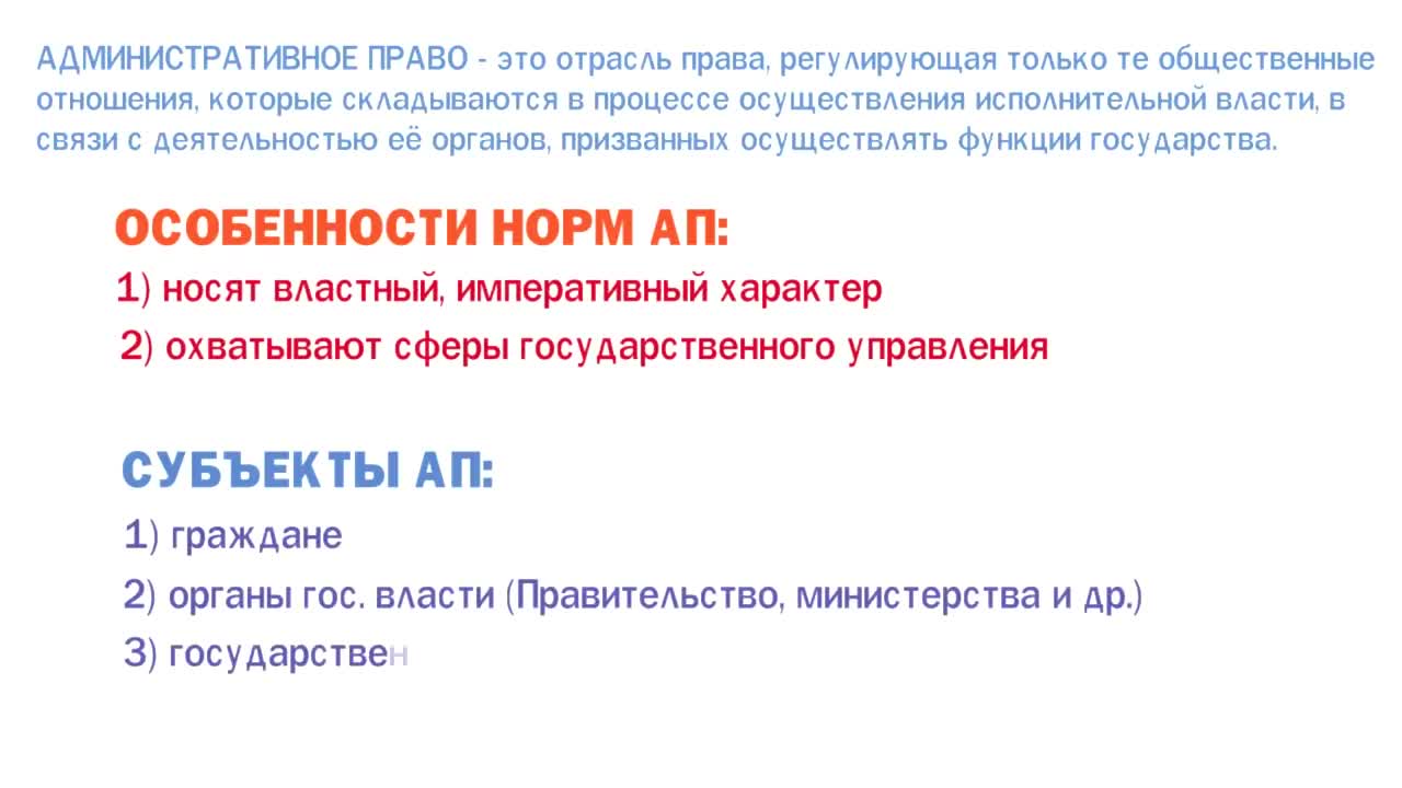 Административные правоотношения ? Школа обществознания 9 класс.mp4