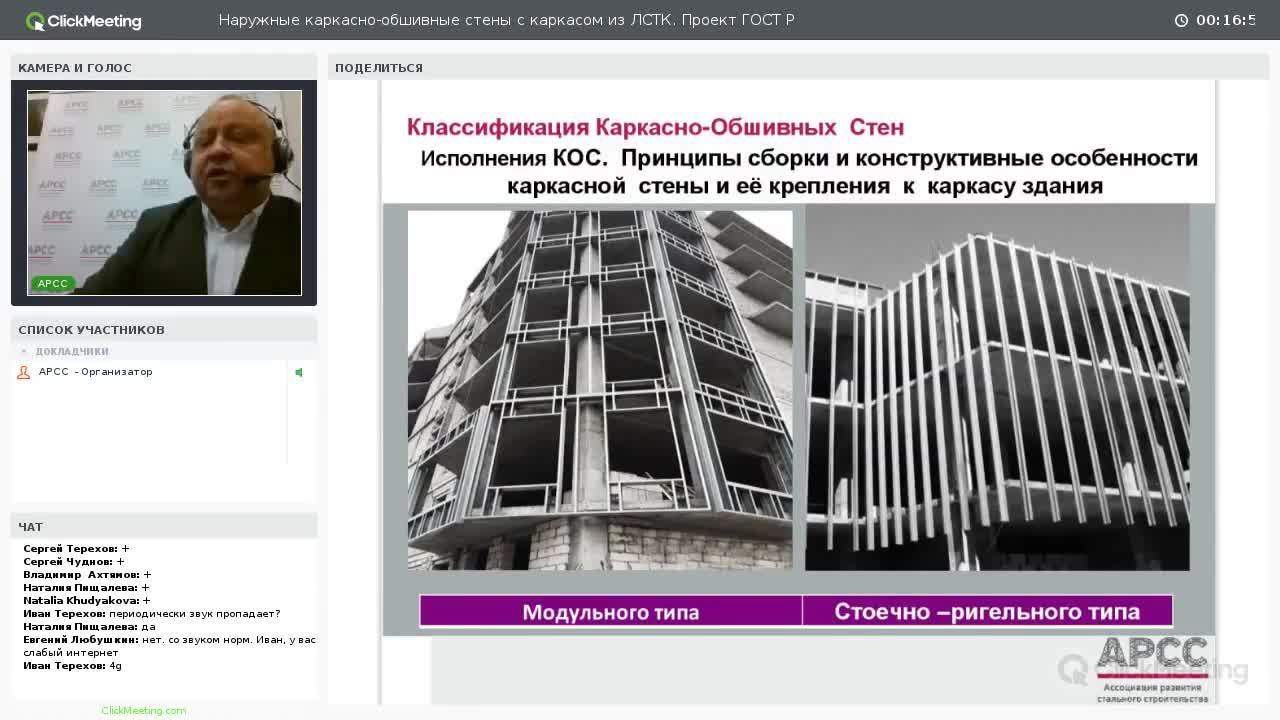Камынин С.В. Наружные каркасно-обшивные стены с каркасом из ЛСТК. Проект ГОСТ Р