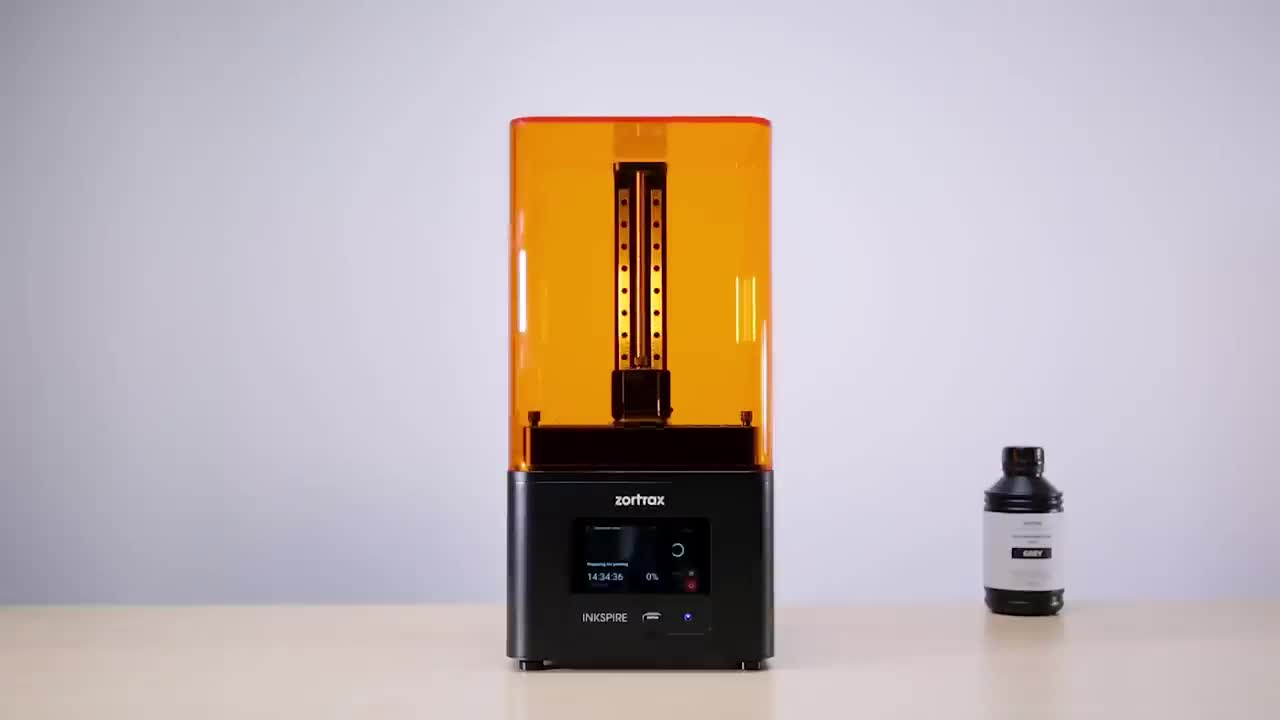 6205 Timelapse of 3D Printing a Designer Torus on Zortrax Inkspire Resin 3D Printer.mp4