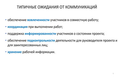 7.3. Коммуникации в проекте